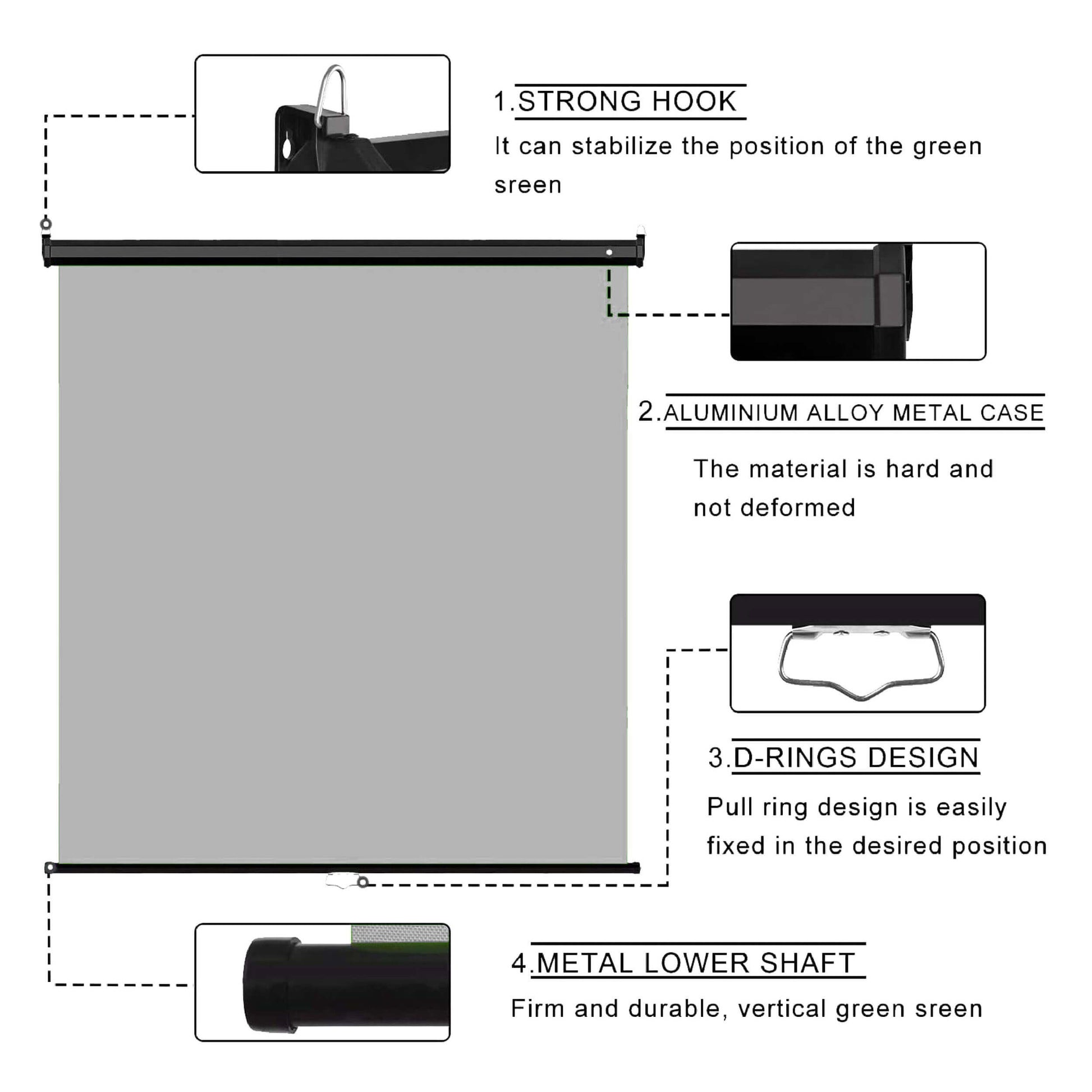 Quick and Easy Set-Up Crease-Free Foldaway Backdrop