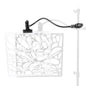 40x40cm Custom Flower Gobo Lighting Photography & Flexi Arm
