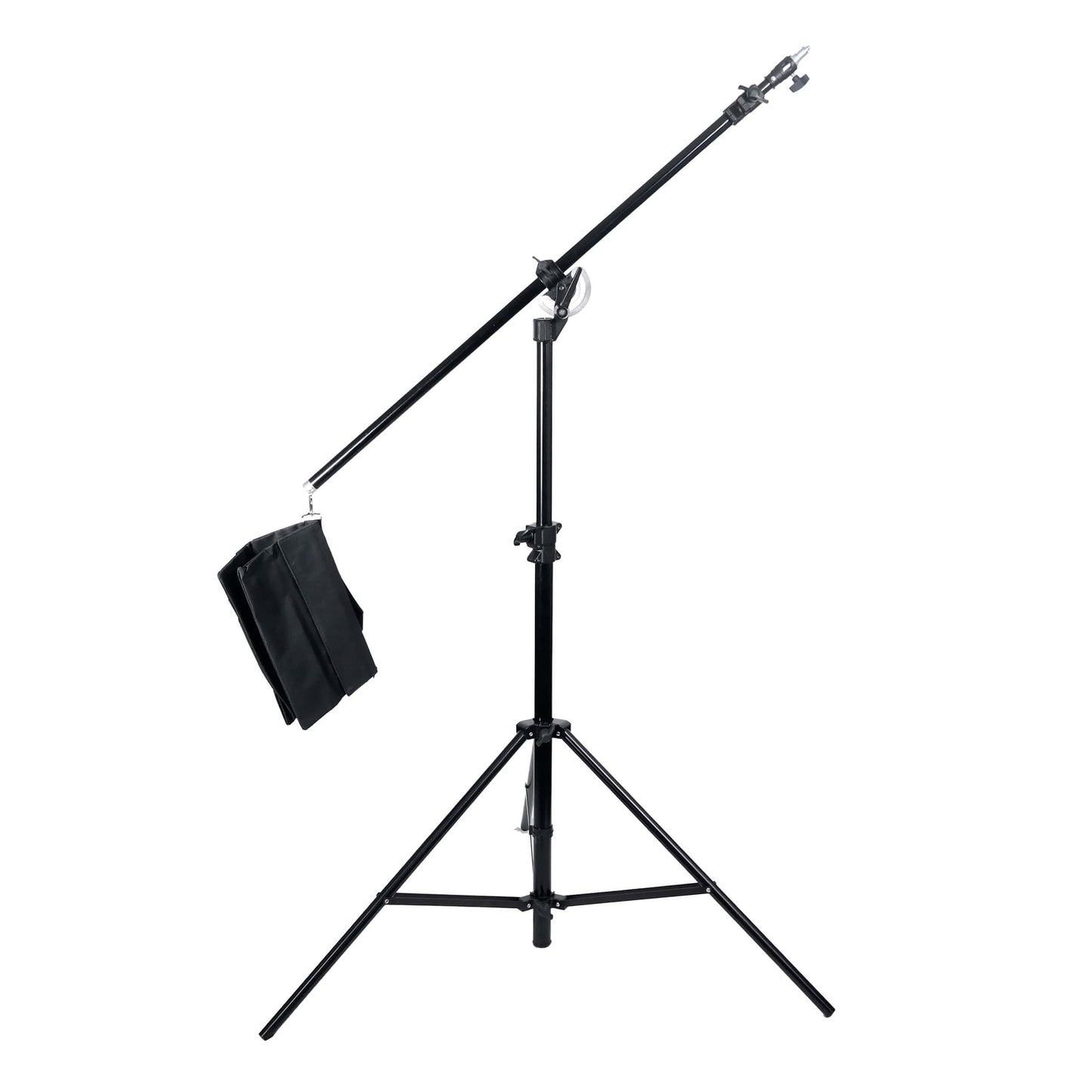 2in1 Aluminium Reclined Boom Stand with Caster Wheels 