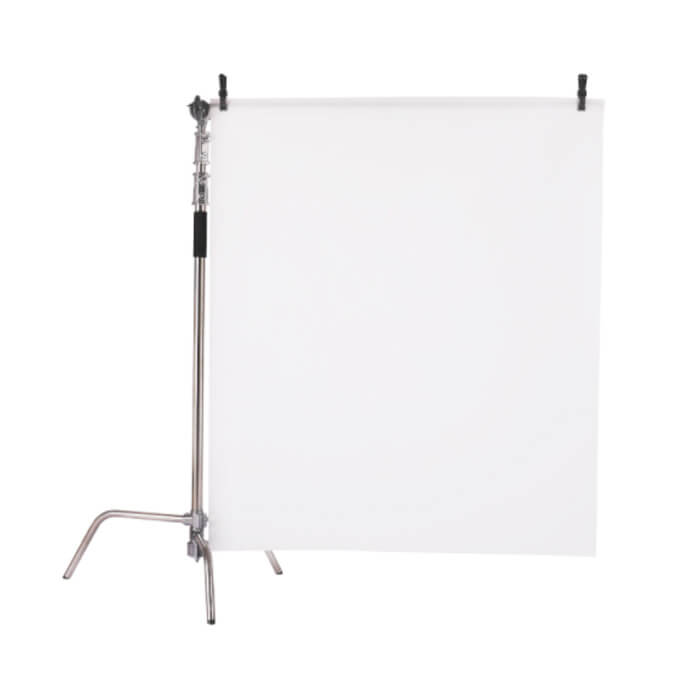 1.2x18m Photography Diffuser Paper Roll with C-Stand & A-Clamps