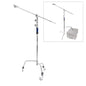 PixaPro Sliding-Leg C-Stand with 50inch Boom, and Caster Wheels 