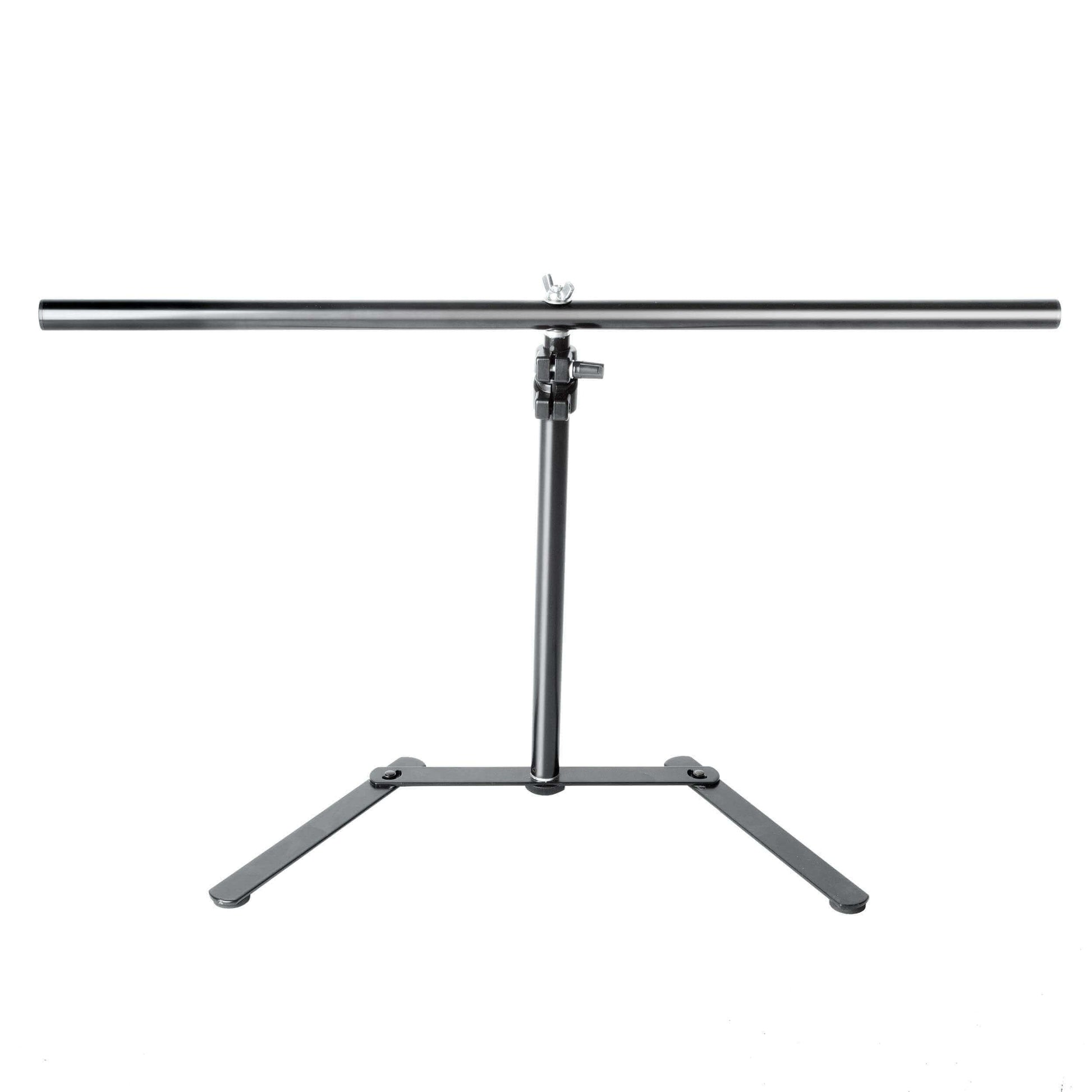 Table Top Background Stand with Black & White PVC Background