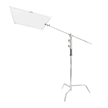 90x90cm (35.4inx35.4in) Foldable Sun Scrim Diffuser with C-Stand & Boom Arm
