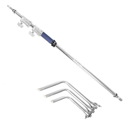 PIXAPRO Professional C-Stand Spring Loaded Detachable Turtle Base (or Century Stand)