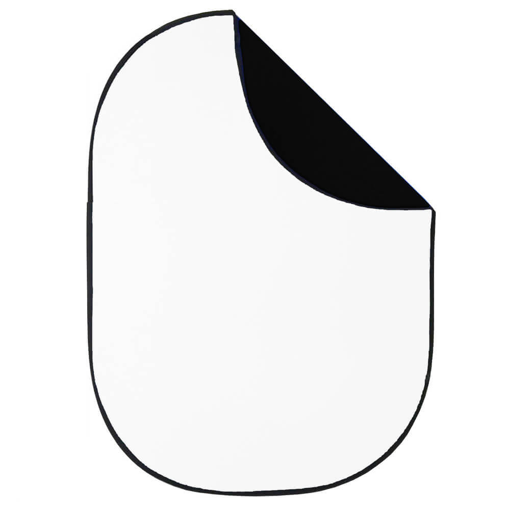 1.5x2m Black/White Anti-Crease Pop Up Studio Background