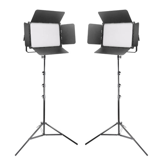 LECO1500B MKII 150Ws Bi-Colour LED Panel Twin Kit By PixaPro 