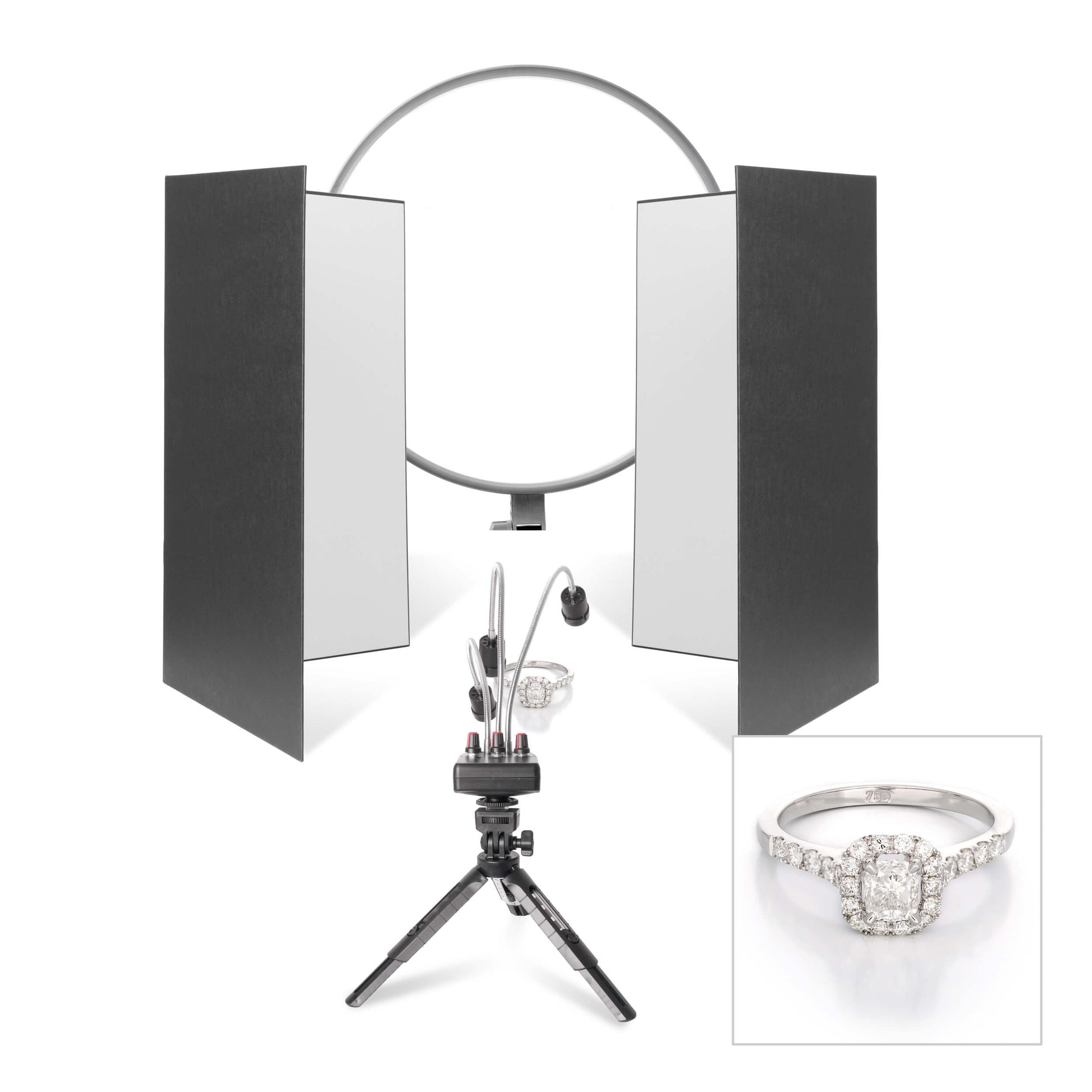 GLOWPAD450S LED Round Flat Panel Light By PixaPro 