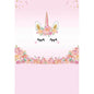 3x4m Pink Unicorn Photography Baby Girl Backdrop (Design 9)
