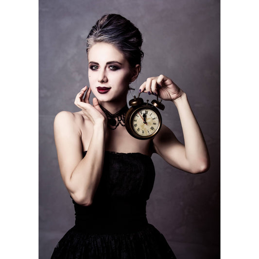 Grey Topaz Hand-Painted Canvas Photography Studio Backdrop