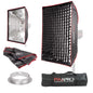 60x90cm (23.6"x35.4") Rectangular Two Layers & Portable Softbox with Grid For Elinchorm 