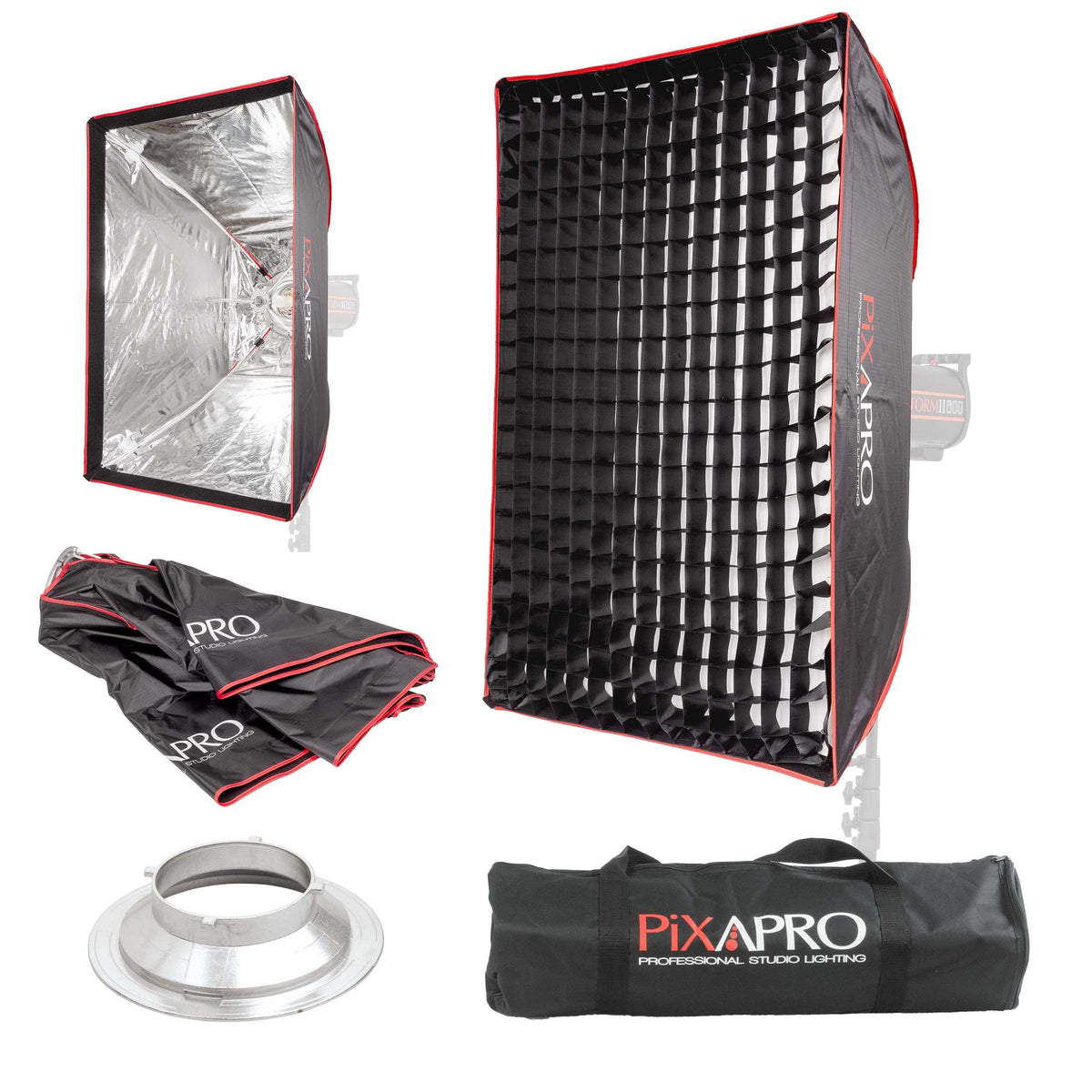 60x90cm (23.6"x35.4") Rectangular Two Layers & Portable Softbox with Grid 