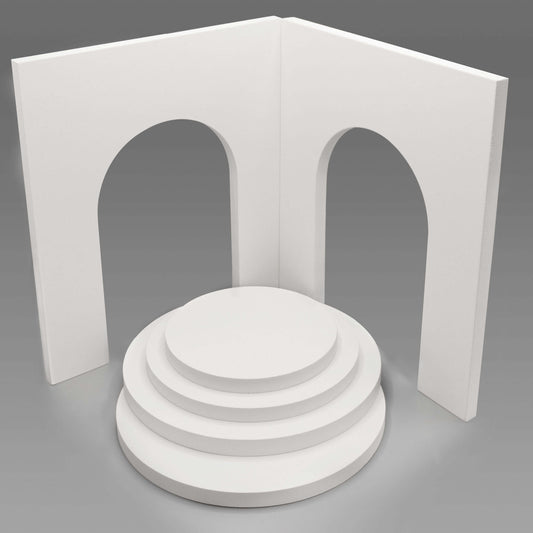 PixaPro 3D Geometric Cube Photo Studio Background Props