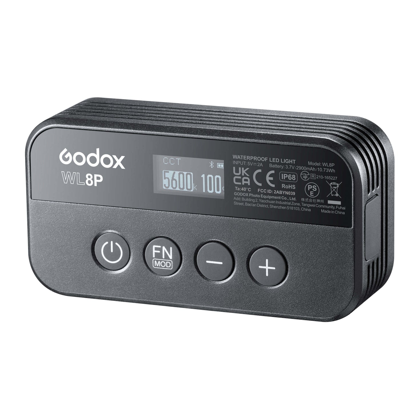 Godox WL8P Waterproof LED Light 2700k-8500k 2900mAh 96 CRI 97TLCI APP Control