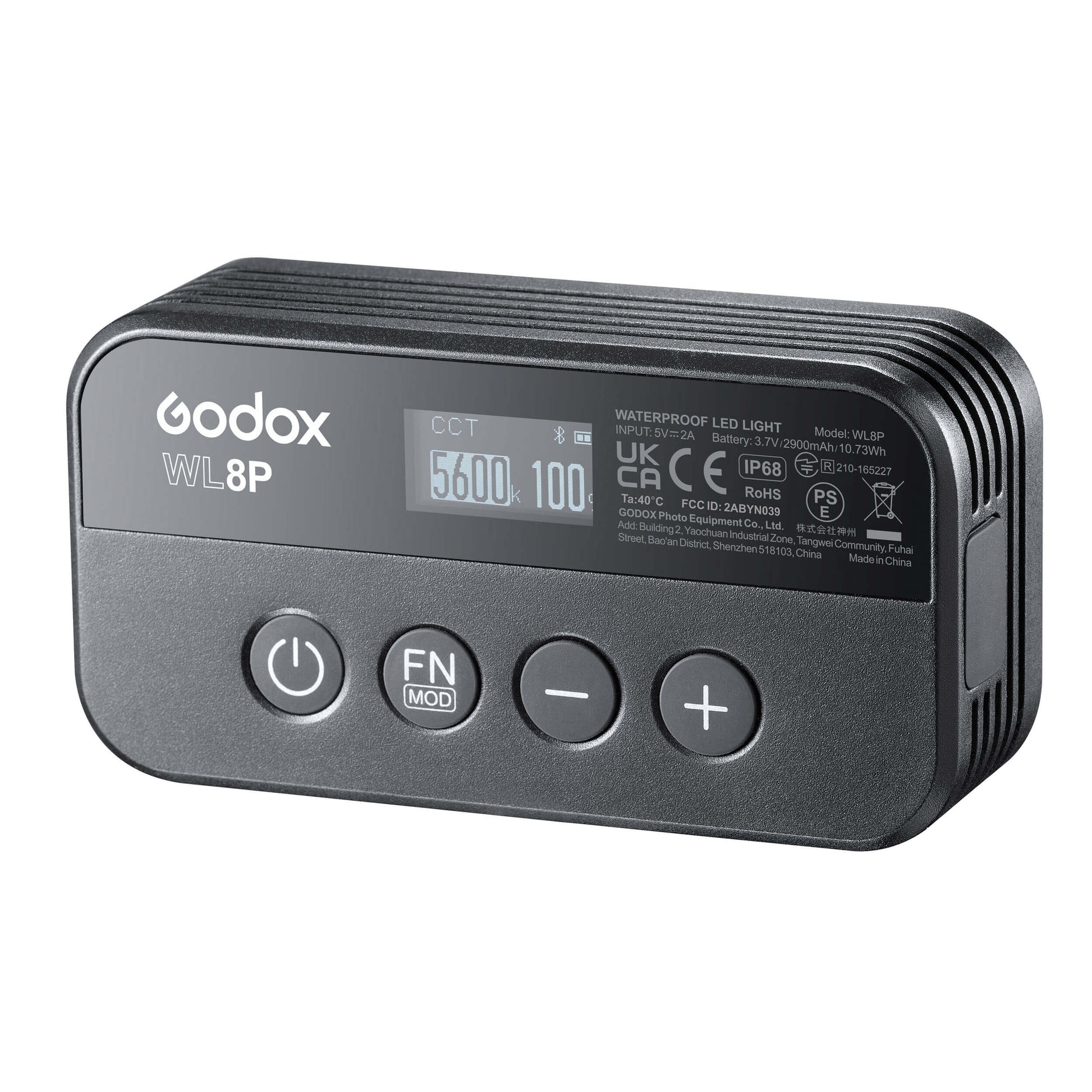 Godox WL8P Waterproof LED Light 2700k-8500k 2900mAh 96 CRI 97TLCI APP Control