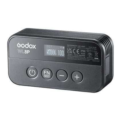 Godox WL8P Waterproof LED Light 2700k-8500k 2900mAh 96 CRI 97TLCI APP Control