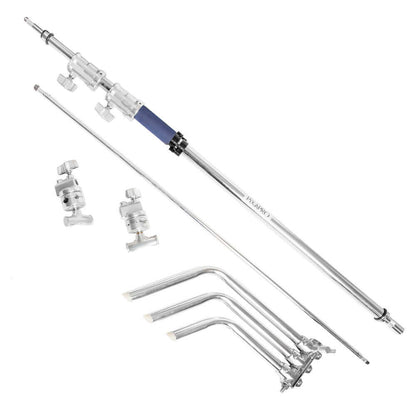 The Stainless Steel Century C-Boom stand with Camera Platform Bracket