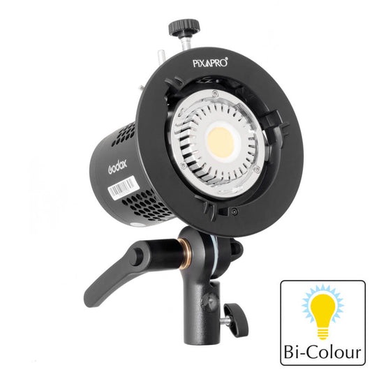 Godox ML30BI Bi-Colour LED Head Light with S2 Bowens Speedlite Bracket 