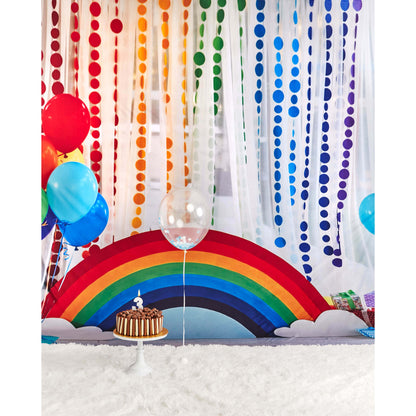3x4m Colorful Rainbow Balloons Photoshoot Screen Background (Design 7)