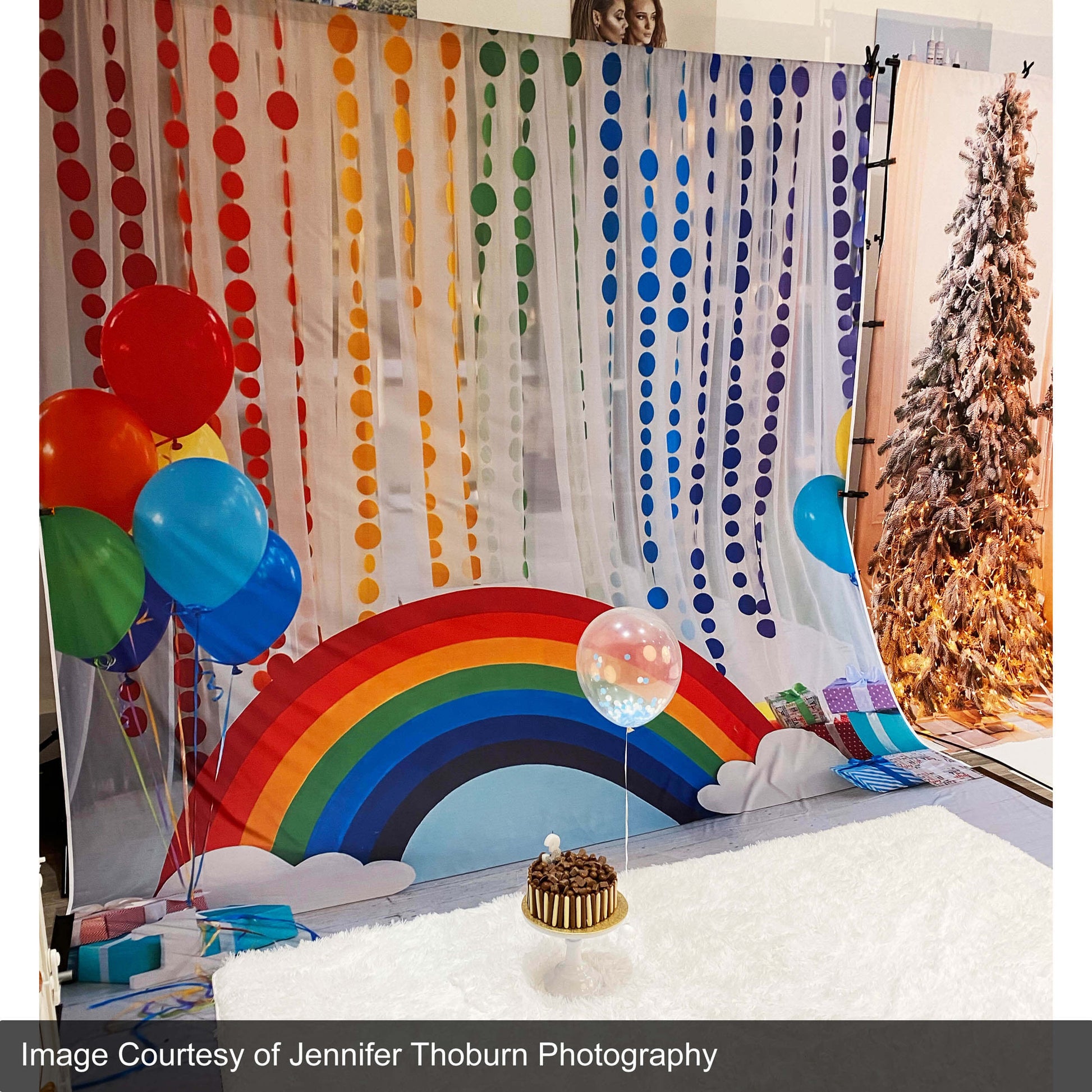  Pixapro Wrinkle-Resistant Printed Polyester Fabric Backgrounds For Kid's Party