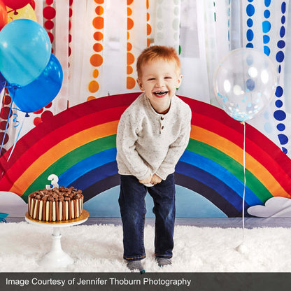3x4m colorful ballons rainbow backdrop