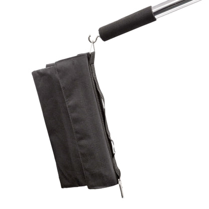 Heavy Duty Chrome Stainless Steel Boom Stand with Smooth Rolling Caster Wheels 