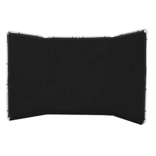 4x2.4m Panoramic Classic Chroma-Key Black Photo Background 