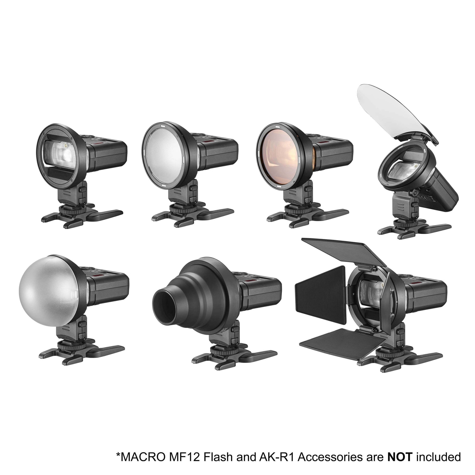 Macro Flash Round Head Adapter Ring (MF-CB) for MF12 -Godox