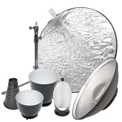 PixaPro Professional Studio Beauty Dish Light Modifiers Bundle  