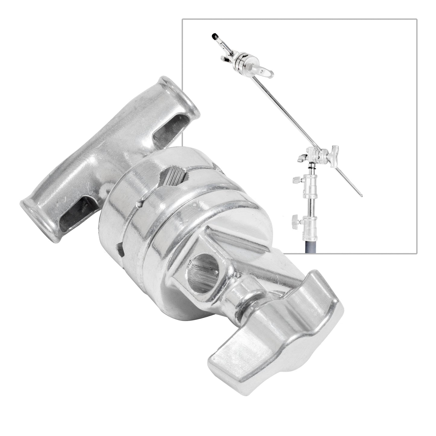 Replacement 2.5Â Stainless Steel Grip Head for C-Stands