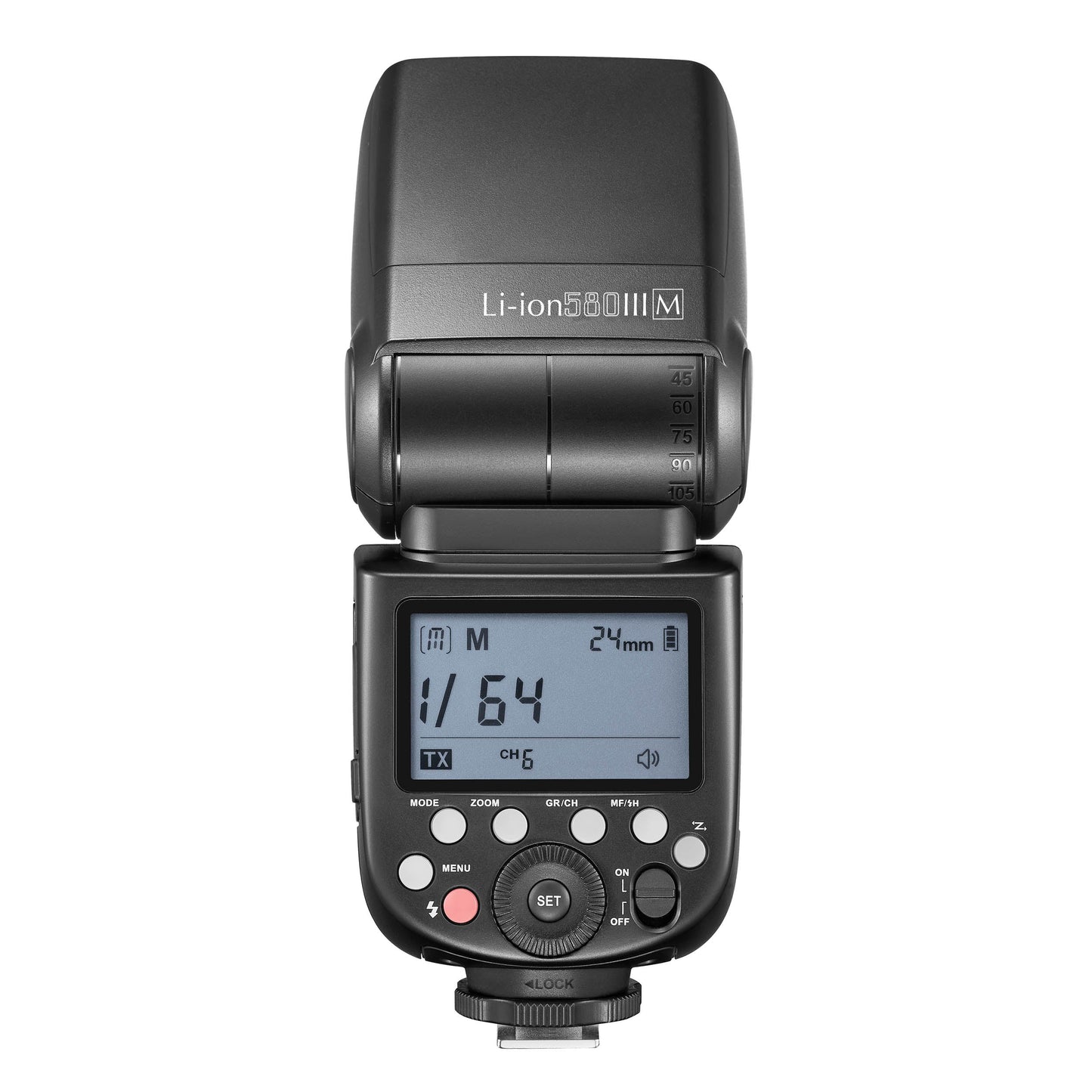 Li-ion580III MANUAL Speedlite with LED Modelling Light 