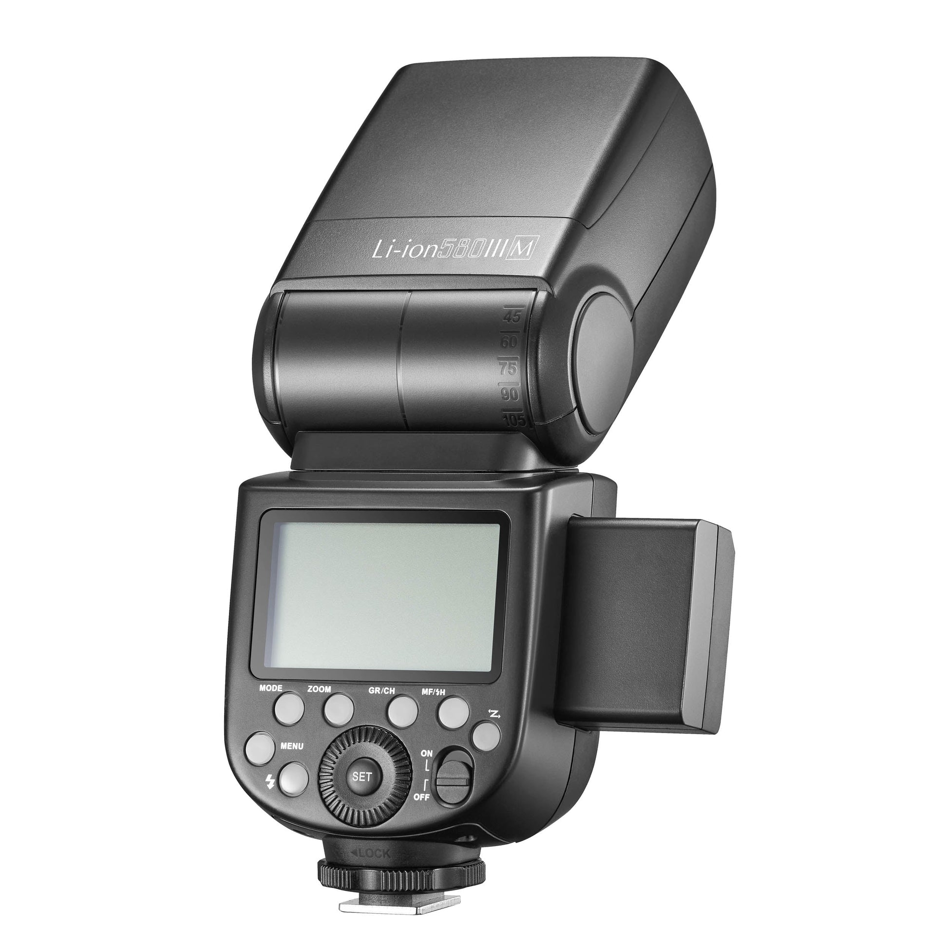 PIXAPROÂ® Li-ION580III Super-Fast Manual Speedlite