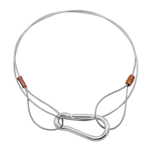 80cm Long 1.5mm Steel Cable Locking Wire Rope (Max. 10kg)

