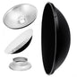 27.5" Photography Beauty Dish Reflector Silver & Grid For Bowens 