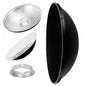 27.5" Photography Beauty Dish Reflector Silver & Grid For Elinchrom 