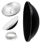 27.5" Photography Beauty Dish Reflector Silver & Grid For Multiblitz V-Type