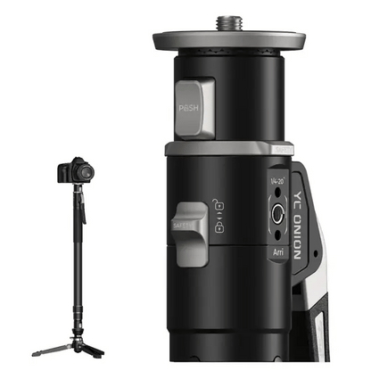 Pineta Pro Carbon Fiber Video Monopod Kit with FH60S Fluid Head & Pedal Base