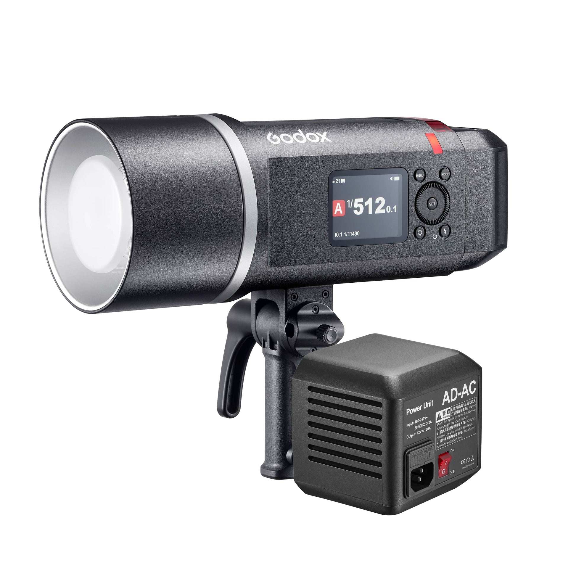 Godox AD600BMII Manual Flash Strobe Lighting Unit with AC Adapter