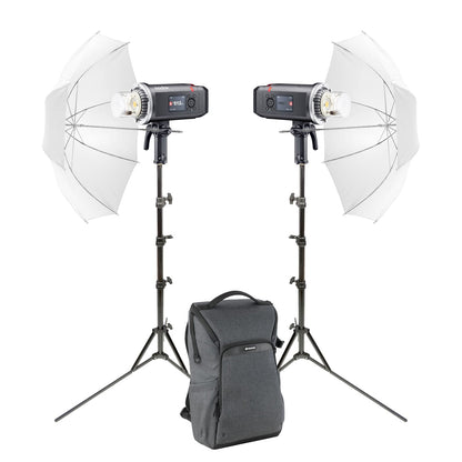 Godox AD600BMII Portable Studio Lighting Twin Flash Photography Kit