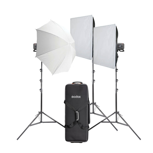 Godox AD600PRO II Battery-Operated LED Strobe Three-Head Light Kit