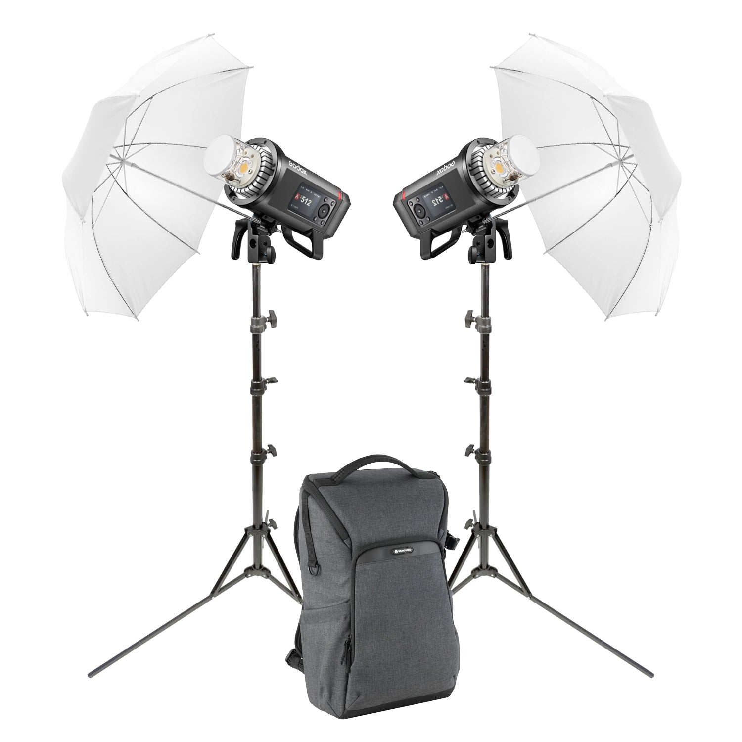Godox AD600Pro II Twin Umbrella Portable On-Location Lighting Flash Kit