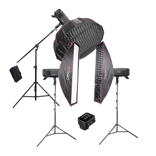 Godox AD400ProII Complete Portable Battery Fashion Photography Studio Lighting Kit