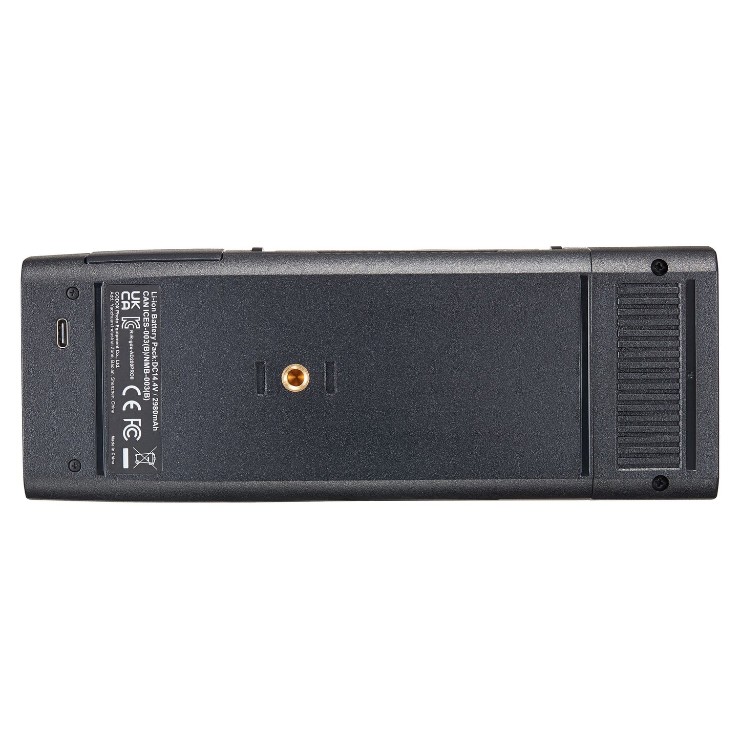 AD200Pro II 200Ws Portable Battery Powered Pocket Flash Bottom View