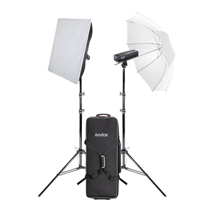 Godox AD200PROII Compact Portable 200Ws Battery Flash Twin Lighting Kit