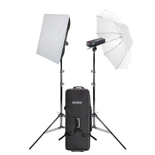 Godox AD200PROII Compact Portable 200Ws Battery Flash Twin Lighting Kit