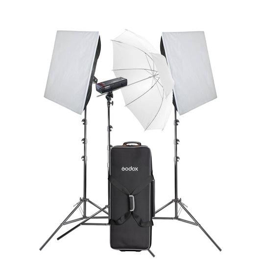 Godox AD200PROII Compact Portable 200Ws Battery Flash Three Lighting Kit