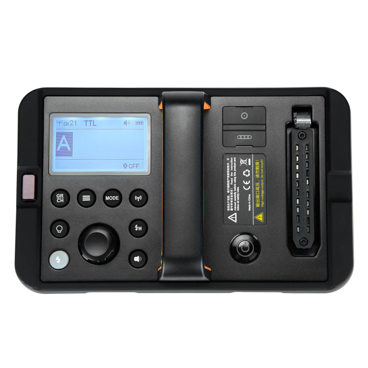 Godox AD1200Pro Flash Strobe Single Softbox Studio Lighting Kit Top-Down View of Controls