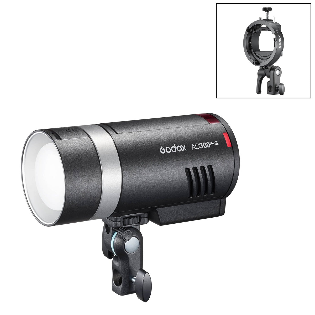 AD300ProII 300Ws Portable Flash & S3 Bowens Bracket Kit