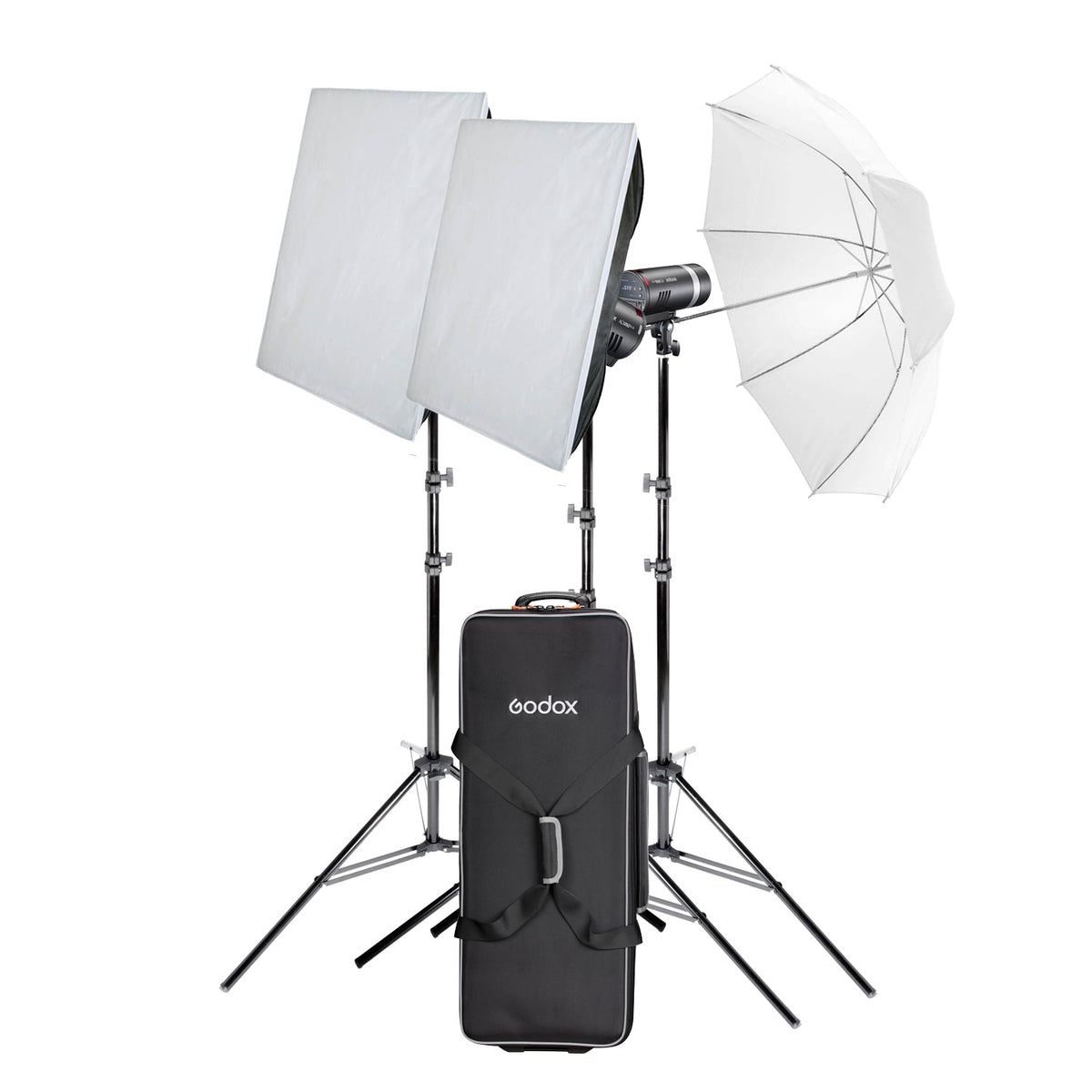 Godox AD300PROII Compact 300Ws Portable Professional Lighting Three Head Flash Strobe Kit