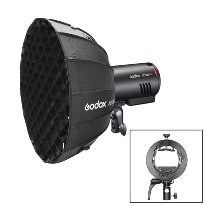 Godox AD300Pro II Portable Flash Kit with 65cm Parabolic Softbox & S2 Bracket