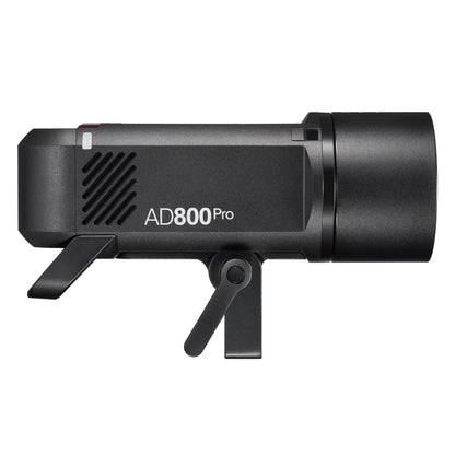 Godox AD800Pro All-in-One 800Ws Professional Outdoor Battery Flash Side View with Heat Sink